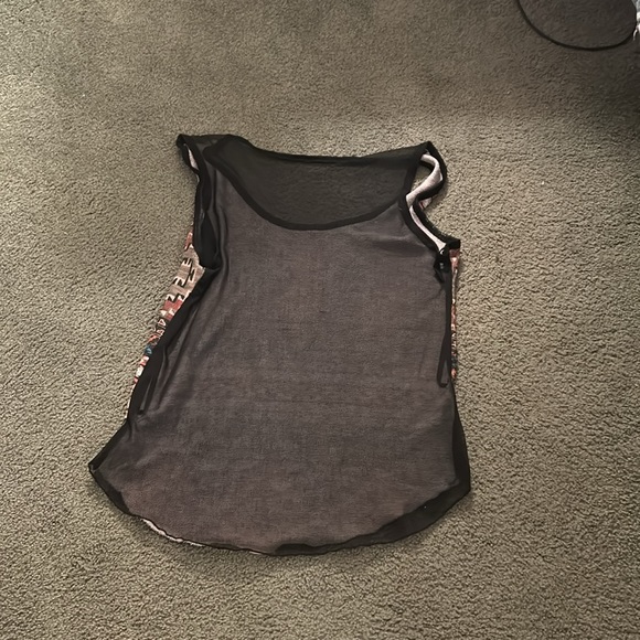 Tank top with sheer back - Picture 2 of 2